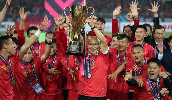 HLV Park Hang-seo có danh hiệu đầu tiên cùng đội tuyển Việt Nam. (Ảnh: Đức Đồng/VnExpress)