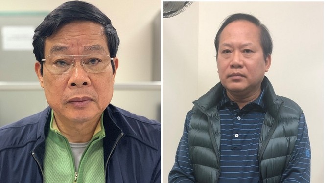 Hai cựu Bộ trưởng Nguyễn Bắc Son và Trương Minh Tuấn vừa bị bắt vào hôm nay. (Ảnh: mps)