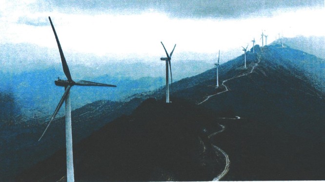 Mô phỏng hình ảnh Nhà máy điện gió Quỳnh Lập (Nguồn: quynhlap.gov.vn)