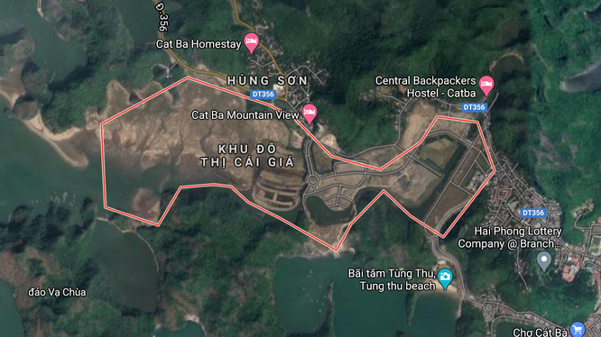Dự án Khu đô thị du lịch Cái Giá - Cát Bà Amatina (Nguồn: Google Maps)
