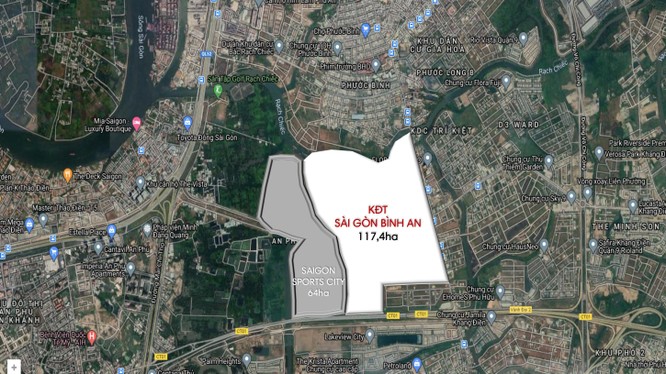 Vị trí và quy mô dự án Sài Gòn Bình An (Nguồn: Internet)