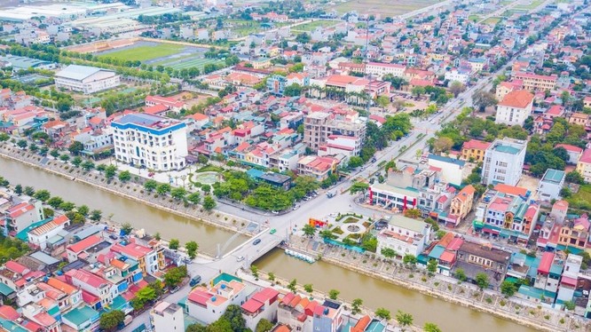 Trung tâm huyện Nga Sơn, Thanh Hóa (Ảnh: Internet)