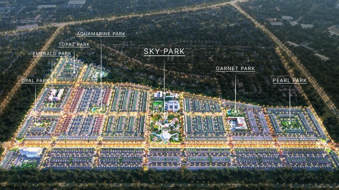Phối cảnh dự án Khu đô thị Gem Sky World của BĐS Hà An