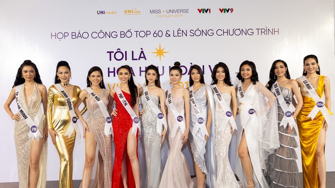 BTC Hoa hậu Hoàn Vũ Việt Nam vừa chính thức công bố Top 60 nhan sắc 