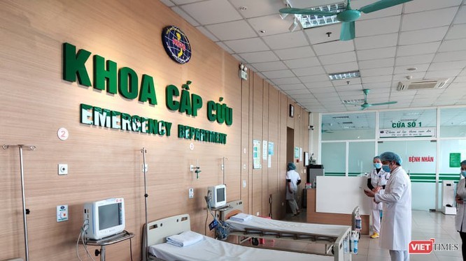 Khoa cấp cứu - Bệnh viện Nhiệt đới Trung ương cơ sở 2. Ảnh: Minh Thúy. 