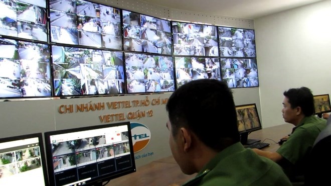 Hàng ngàn "mắt thần" camera an ninh giúp giảm hẳn nạn trộm cướp ở TP.HCM (Ảnh: CATP) 