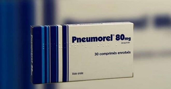 Hồi năm ngoái, Cục Quản lý Dược cũng đã thu hồi thuốc Pneumoel (chứa hoạt chất Fenspiride hydrochloride) do có nguy cơ gây rối loạn nhịp tim cho người sử dụng (Ảnh: BYT) 