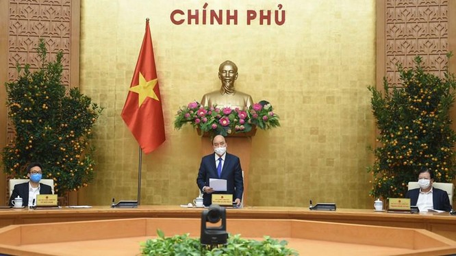 Thủ tướng Nguyễn Xuân Phúc chủ trì cuộc họp. Ảnh- VGP