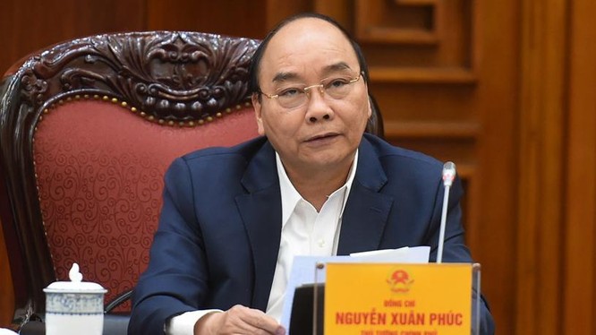 Thủ tướng Nguyễn Xuân Phúc điều hành các phiên họp Chính phủ (Ảnh: VGP) 