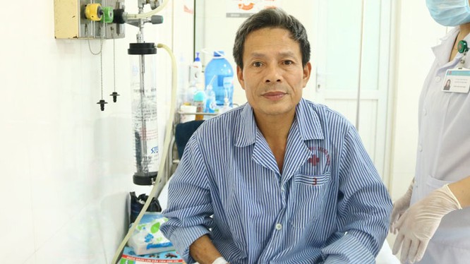 Bệnh nhân Bùi Văn Bằng phục hồi sau khi mổ cắt u tại Bệnh viện Phổi Trung ương