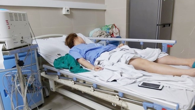 Bệnh nhân đang được điều trị tại Bệnh viện Thanh Nhàn.