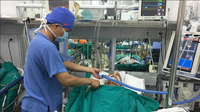 Một nạn nhân có đa chấn thương được điều trị tại Bệnh viện hữu nghị Việt Đức (Ảnh minh họa, Nguồn: Bệnh viện Hữu nghị Việt Đức).
