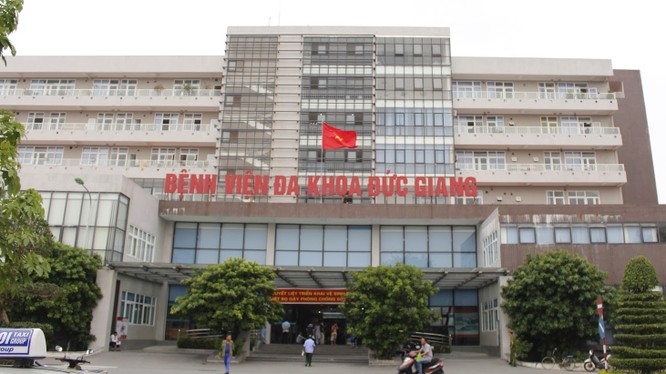 Bệnh viện Đa khoa Đức Giang (Hà Nội), nơi xảy ra vụ việc (Nguồn: Internet)