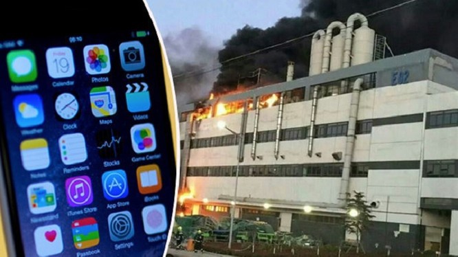 Cháy lớn tại nhà máy sản xuất iPhone