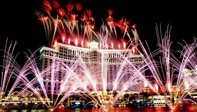 Tiệc năm mới tưng bừng tại Las Vegas (Mỹ)