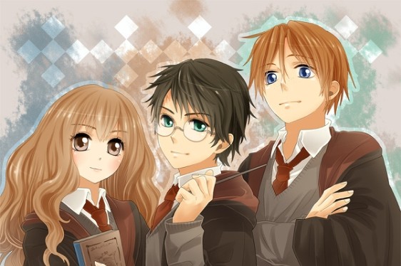 Chiêm ngưỡng các nhân vật Harry Potter phiên bản anime