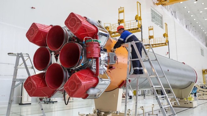 Tên lửa đã sẵn sàng trên bệ phóng của sân bay vũ trụ Vostochny
