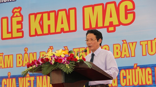 Thứ trưởng Hoàng Vĩnh Bảo phát biểu tại Lễ khai mạc triển lãm