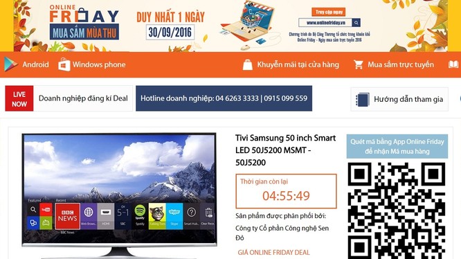 Sản phẩm Tivi Samsung 50 inch được giảm đến 5.850.000đ so với giá thị trường