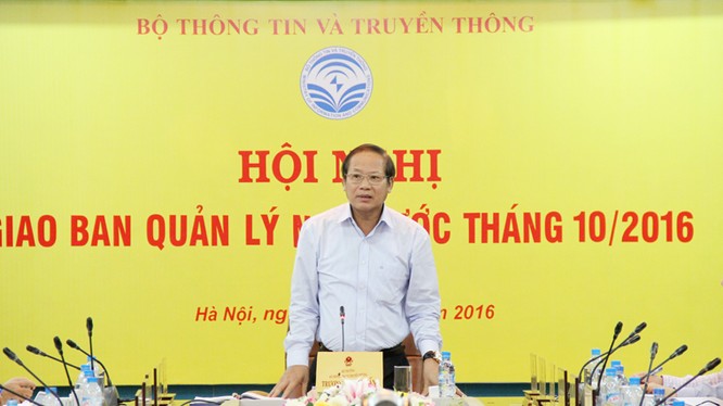 Bộ trưởng Trương Minh Tuấn nhấn mạnh: "Các doanh nghiệp khi triển khai mạng 4G cần chú trọng công tác đảm bảo an toàn thông tin".