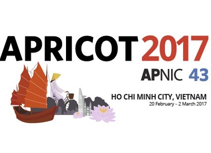 APRICOT 2017 sẽ được tổ chức tại TP HCM từ ngày 20/2/2017 đến 2/3/2017.