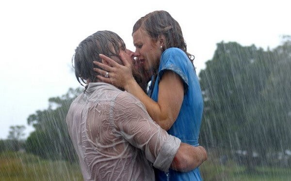 Cảnh “kinh điển” dưới mưa trong phim The notebook – Nhật kí Tình yêu