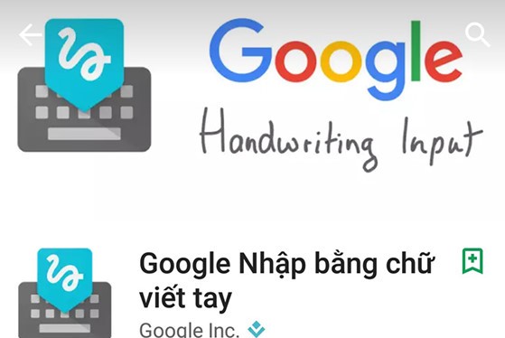 Handwriting Input (Nhập bằng chữ viết tay) trên Google Play Store