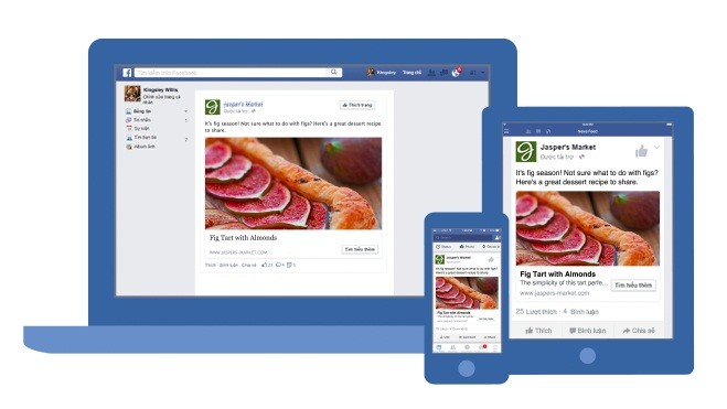Hiện nay, quảng cáo Facebook đang hỗ trợ cho doanh nghiệp tiếp thị thương hiệu, bán sản phẩm với nhiều hình thức khác nhau. Ảnh minh hoạ: Internet