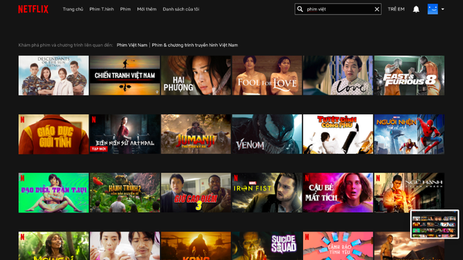 Netflix ra mắt giao diện tiếng Việt với kho gắn phụ đề và lồng tiếng bản ngữ.