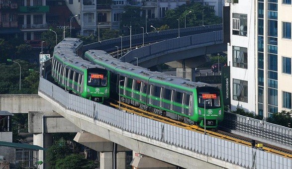 Dự án đường sắt Cát Linh - Hà Đông bắt đầu vận hành thử toàn hệ thống từ ngày 20/9. Ảnh: TTXVN