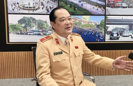 Thiếu tướng Lê Xuân Đức, Phó Cục trưởng Cục CSGT khẳng định việc triển khai nộp phạt vi phạm hành chính trong lĩnh vực giao thông qua Cổng dịch vụ công Quốc gia tạo thuận lợi cho người dân và của chính các cơ quan nhà nước. Ảnh: CSGT.