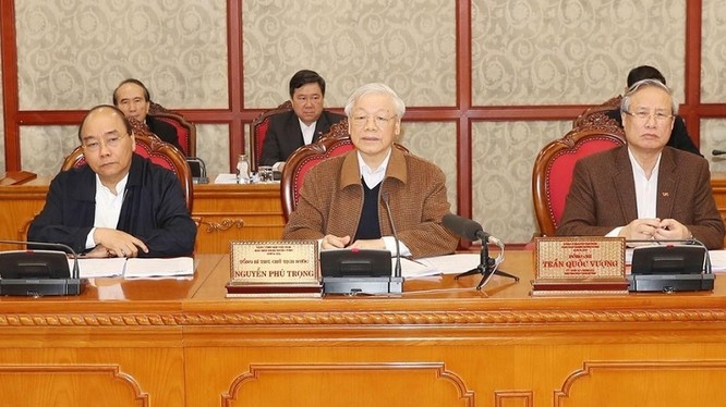 Tổng Bí thư, Chủ tịch nước Nguyễn Phú Trọng chủ trì phiên họp của Bộ Chính trị về công tác phòng, chống dịch COVID-19, vừa diễn ra sáng nay (20/3).