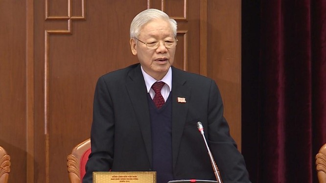 Đồng chí Nguyễn Phú Trọng tại Hội nghị lần thứ I Ban Chấp hành Trung ương khoá XIII.
