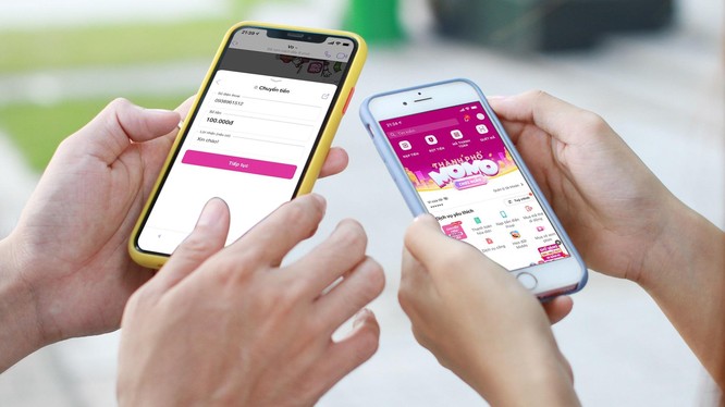 Người dùng có thể chuyển tiền bằng Ví MoMo ngay trên ứng dụng chat Viber