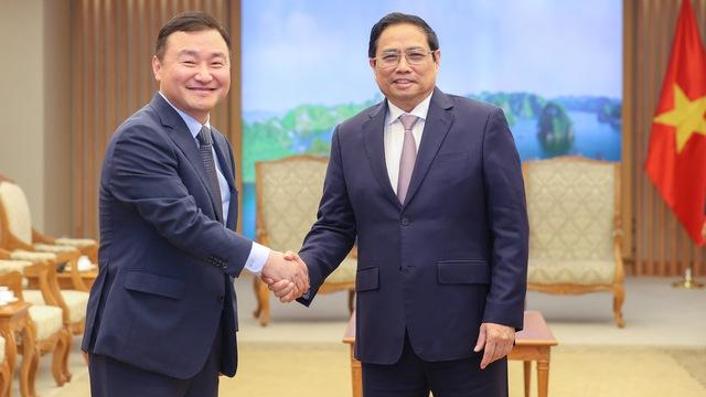 Thủ tướng Phạm Minh Chính tiếp ông Roh Tae-Moon - Tổng Giám đốc Tập đoàn Samsung Điện tử.