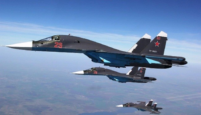 Chiến đấu cơ Su-34 của Nga tham chiến ở Syria (ảnh: SouthFront)
