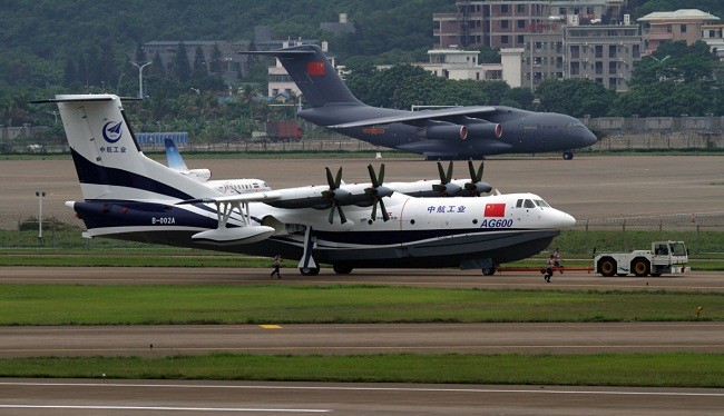 Hình ảnh thủy phi cơ lớn nhất thế giới AG600 của Trung Quốc (ảnh: National Interest)