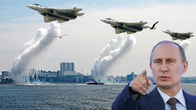 Tổng thống Putin từng nói Su-57 là mẫu máy bay quân sự tốt nhất thế giới (Ảnh: AP)