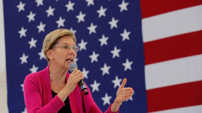 Bà Elizabeth Warren tập trung chủ yếu vào vấn đề chăm sóc sức khỏe và đánh thuế người giàu trong chiến dịch vận động tranh cử (Ảnh: National Interest)