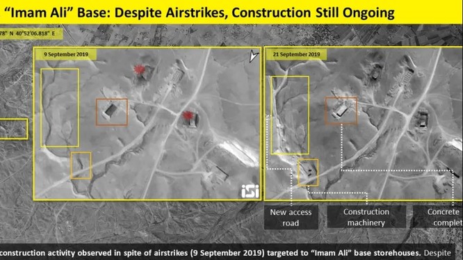 Hình ảnh vệ tinh cho thấy hoạt động xây dựng tại căn cứ này đang được tăng cường (Ảnh: ISI)