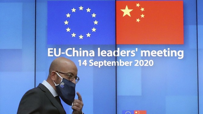 EU thể hiện rõ quan điểm cứng rắn với Trung Quốc trong hội nghị trực tuyến (Ảnh: SCMP)