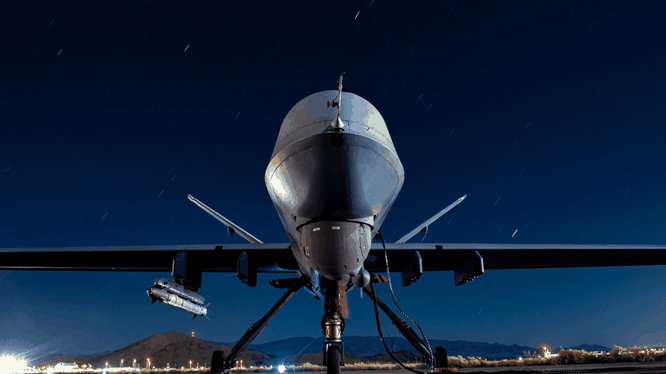 MQ-9 Reaper được trang bị tên lửa AIM-9X tại căn cứ không quân Creech ở Nevada, Mỹ (Ảnh: Asia Times)