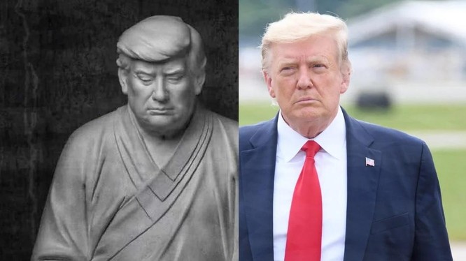 Bức tượng ông Trump là món hàng "hot" trên các nền tảng bán hàng trực tuyến Trung Quốc (Ảnh: SCMP)