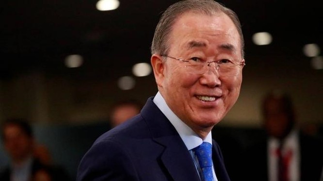 Cựu tổng thư ký Liên Hợp Quốc Ban Ki-moon tại New York, Mỹ, hồi tháng 9/2019. Ảnh: Reuters.
