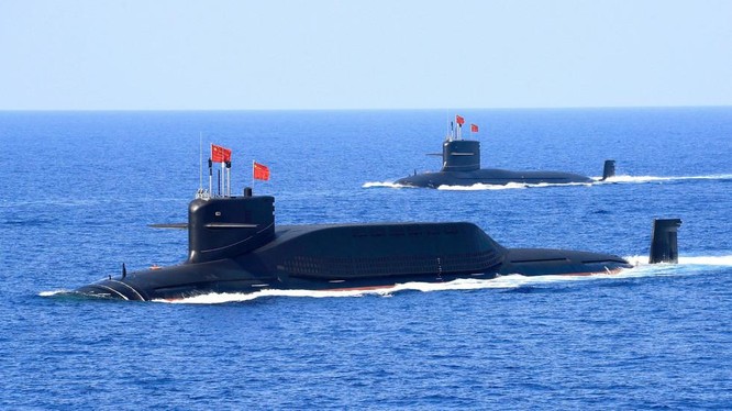 Tàu ngầm nguyên tử Type 094A của Trung Quốc trong cuộc tập trận ở Biển Đông năm 2018 (Ảnh: Reuters)