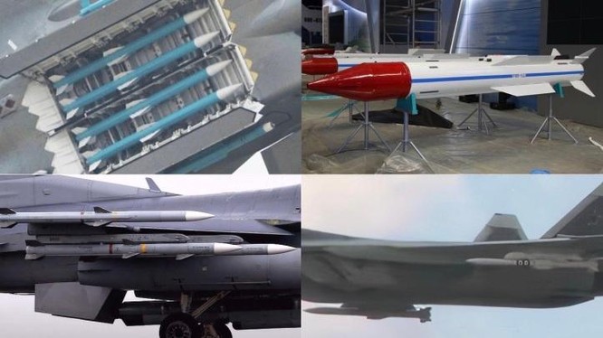 Các loại tên lửa PL-15, R-37M, K-77M và AIM-120 (Ảnh: Military Watch)