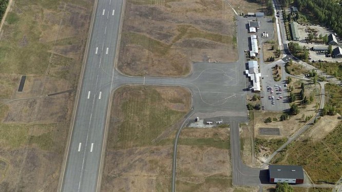 Ảnh chụp từ trên cao của sân bay Lappeenranta (Ảnh: Getty)