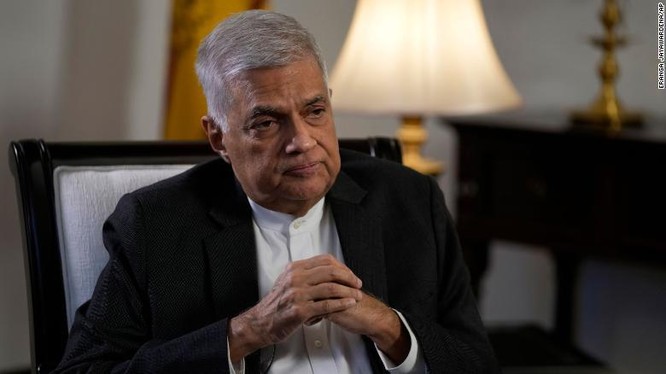 Thủ tướng Sri Lanka Ranil Wickermesinghe (Ảnh: CNN)