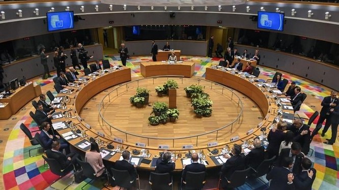 Một cuộc họp Hội đồng châu Âu tại Brussels, Bỉ (Ảnh: AP)