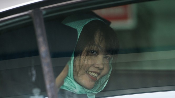 Đoàn Thị Hương được trả tự do vào sáng nay (3/5) (Ảnh: AFP)
